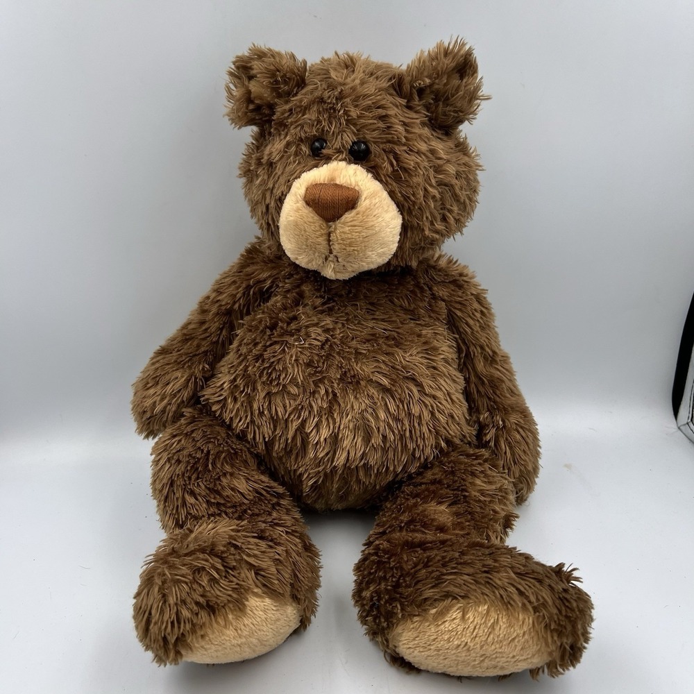 Vintage Gund Timber Teddy Bear Stuffed Animal Plush 16" # 15158 Brown Shaggy